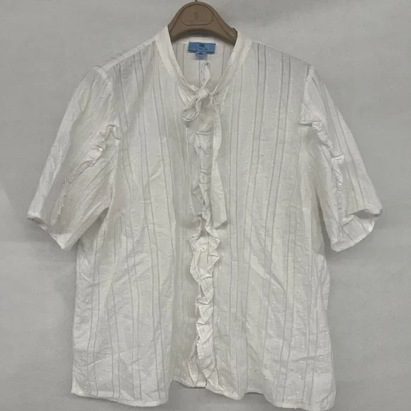 CeCe Tops New Nordstrom Cece Cynthia Steffe Polka Dot Tie Neck - Main Image